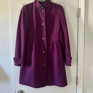 J.Crew Purple Coat Size 6